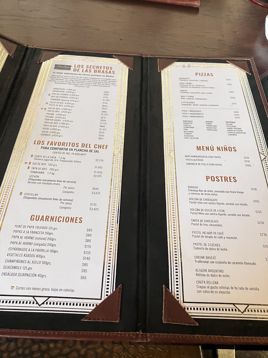 Argentino Steak House Menu - Image 1
